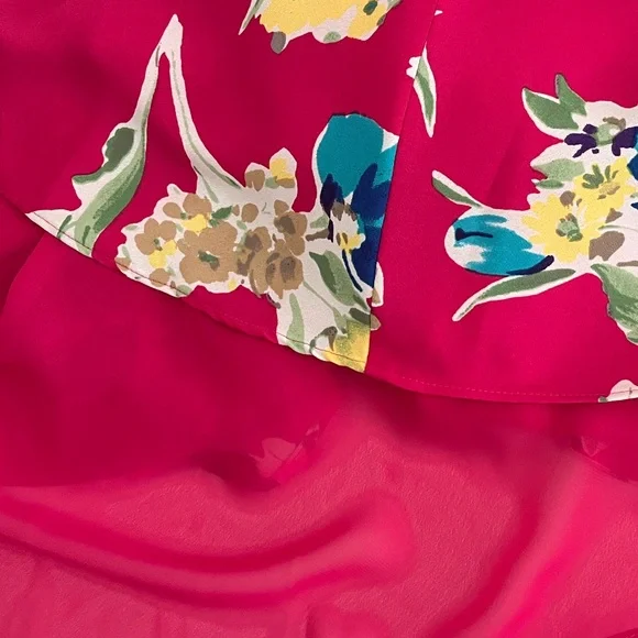 Lauren Ralph Lauren Fuchsia Floral Halter Midi Dress - Picture 13 of 16